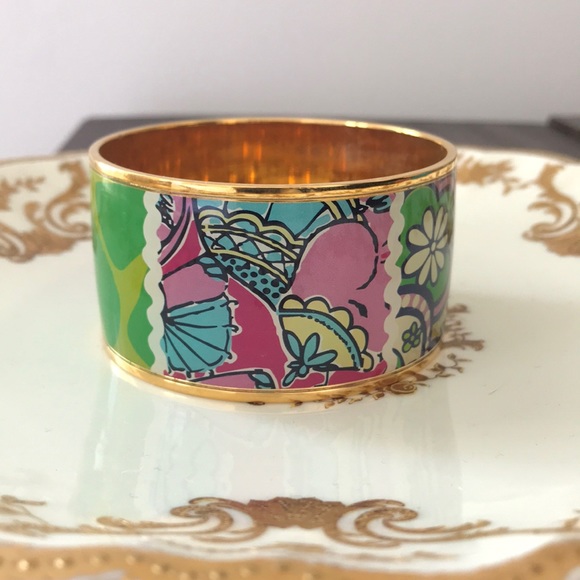 Lilly Pulitzer Multicolored Enameled Cuff - Picture 8 of 11